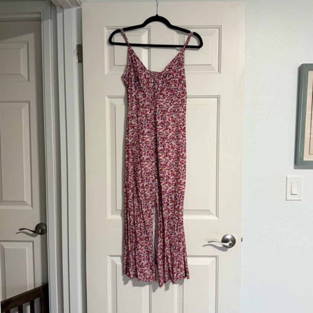 Amour Vert Pink Floral Midi Dress